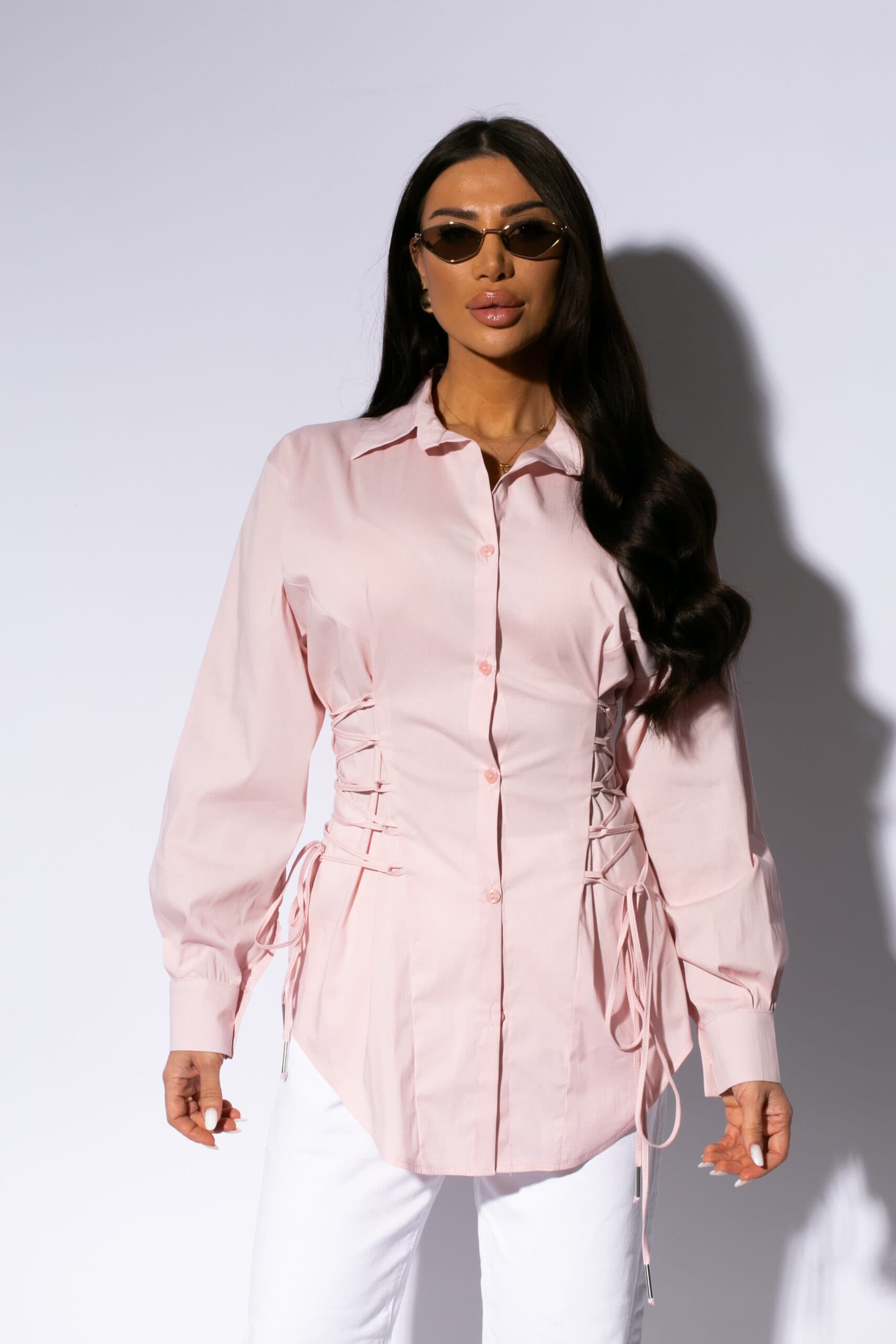 Camasa SlimWaist PINK — imagine 5