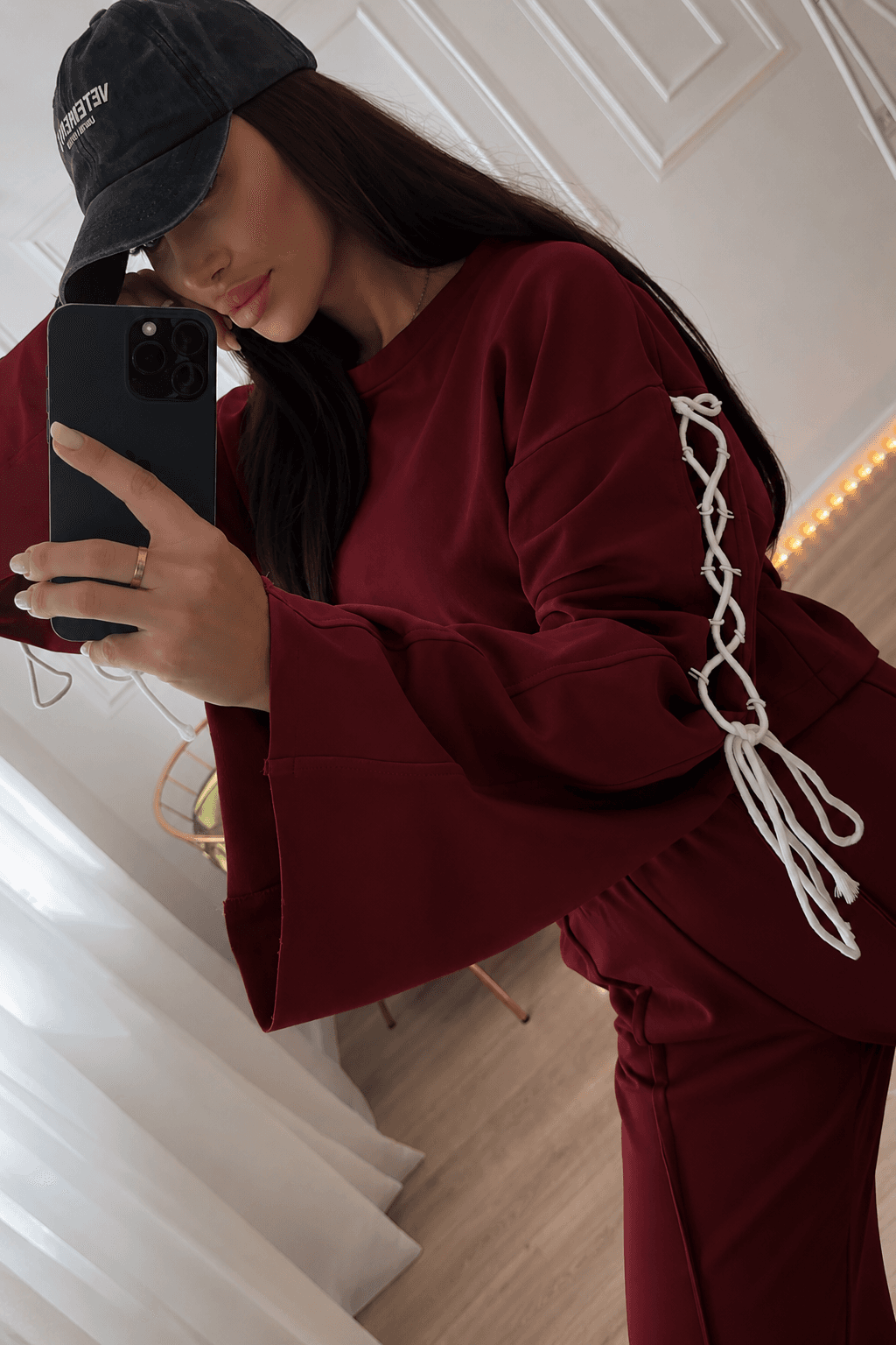 Costum Matte Burdundy