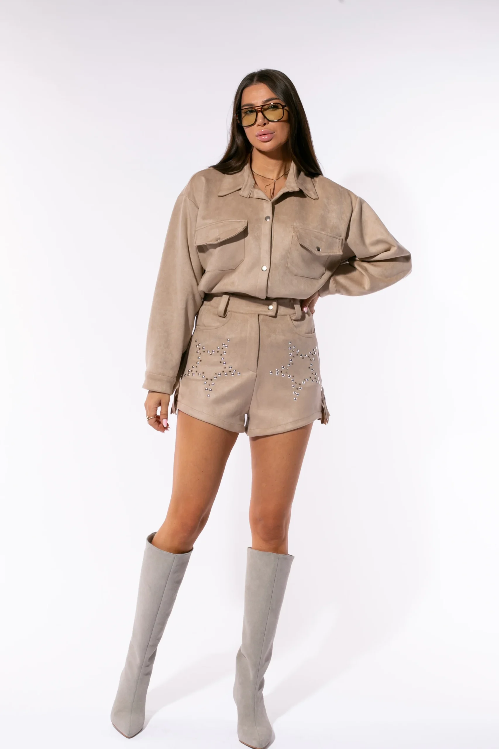 Pantalon Short Cowboy Beige — imagine 3