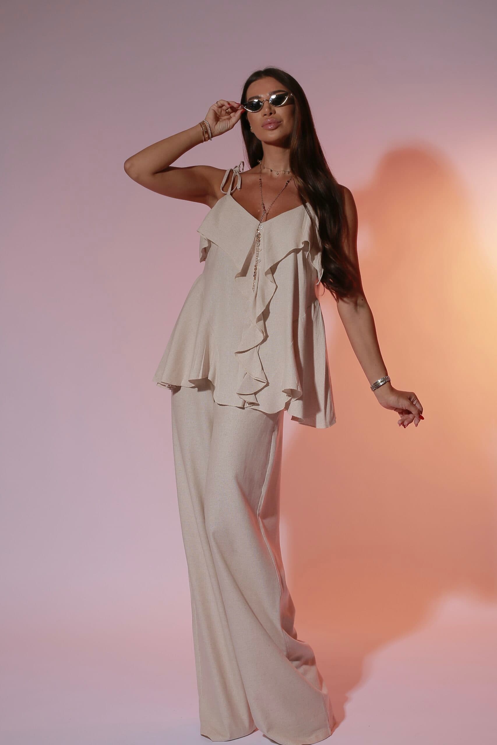 Costum linen ivory wales — imagine 3