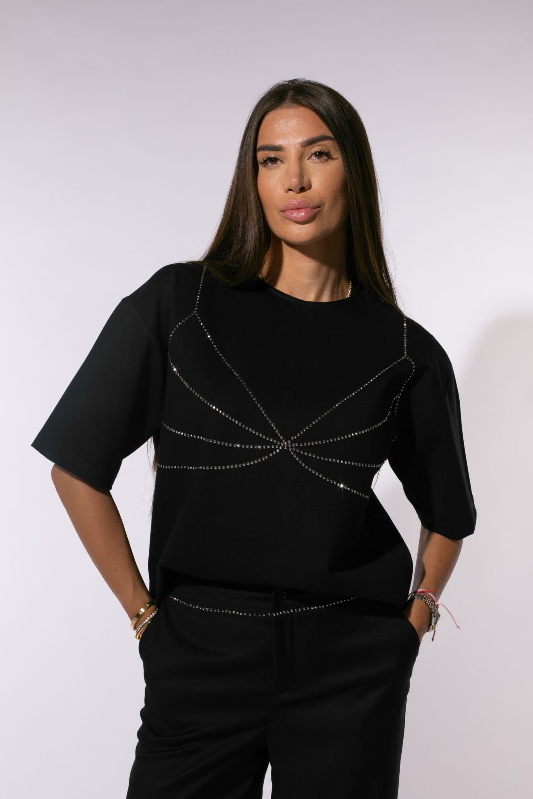 Tricou Bling Bra Black — imagine 2