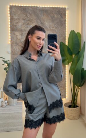 Costum Lace Grey - imagine 3