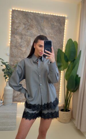Costum Lace Grey - imagine 5